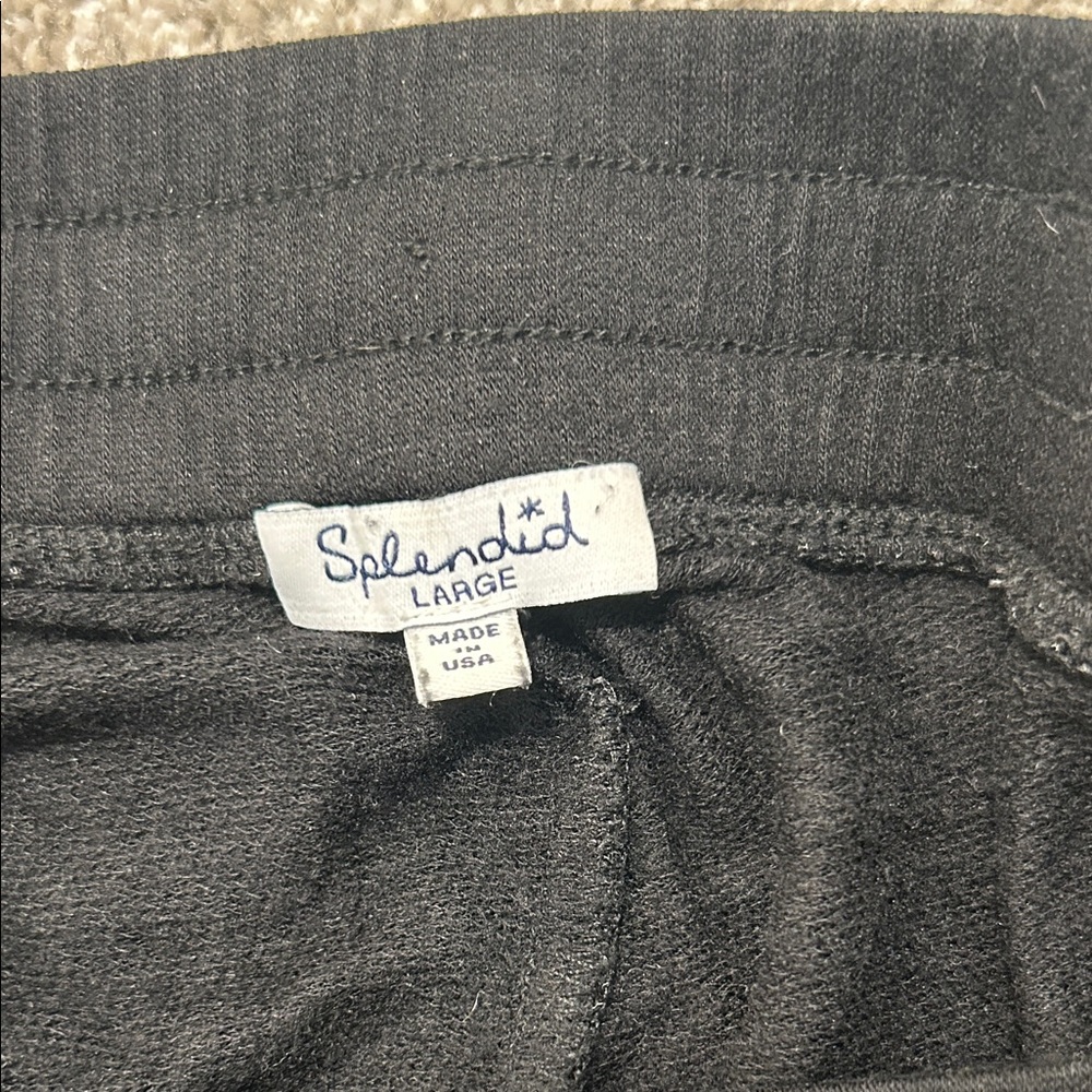 Splendid Black Drawstring Lounge Pants - image 2